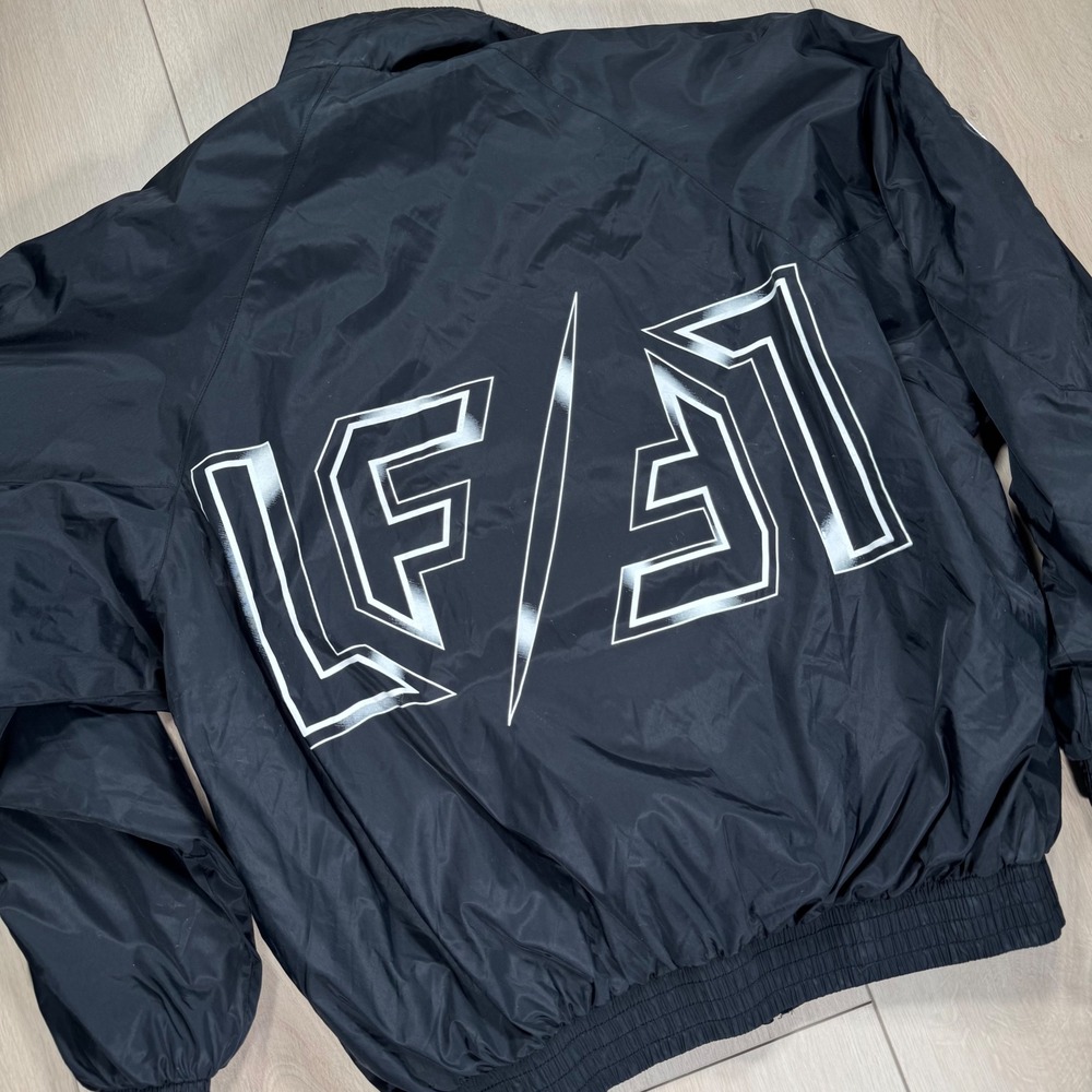 LF‎ The Brand Black Jacket Windbreaker Full Zip Track Jacket Sportswear Mens Sm